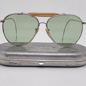 Pre Ray-Ban USA Vintage Aviator WWII Bausch & Lomb Army Navy AN6531 Sunglasses